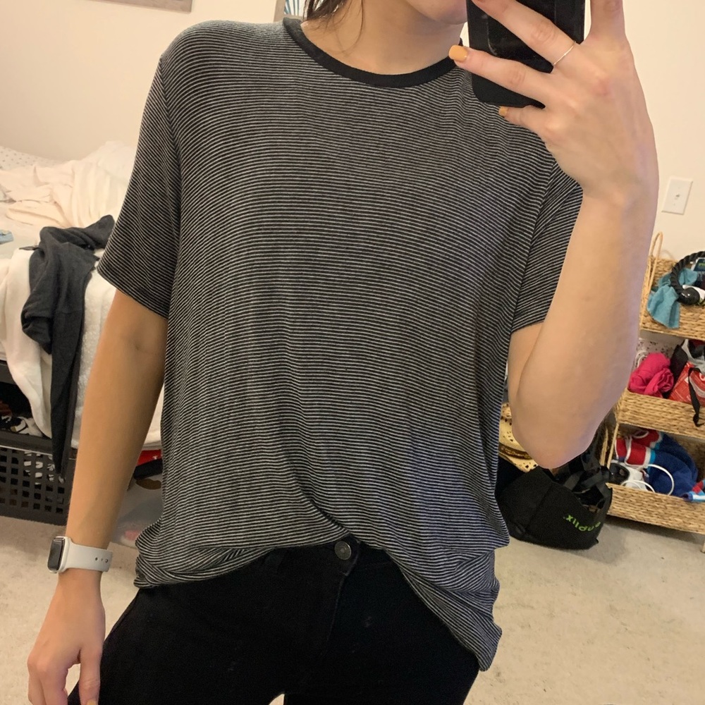 Brandy Melville oversized striped top